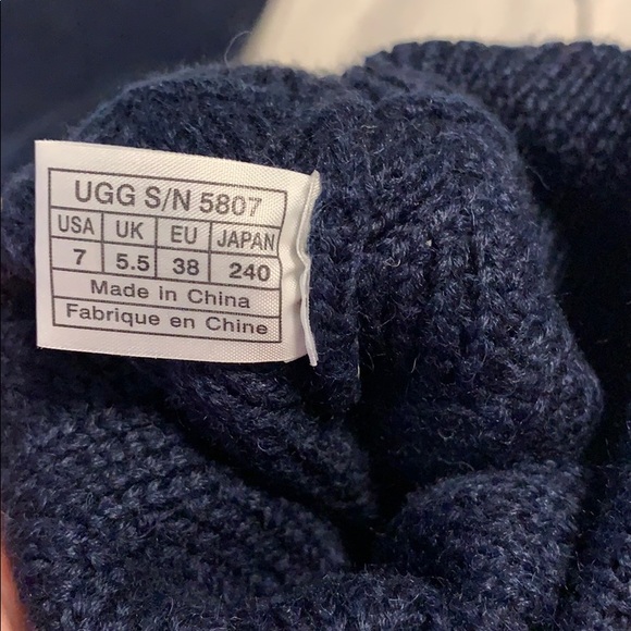 Ugg Navy Sweater Boots - Picture 7 of 8